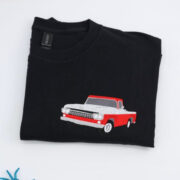 Classic Truck Custom T-Shirts - Vintage Auto Embroidered Apparel - Perfect Classic Car Gift - Image 3