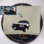 Custom Car Embroidered Hoodies - Vehicle Portrait Sweatshirts - Perfect Car Enthusiast Gift - Image 3
