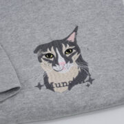 Custom Cat Portrait T-Shirts - Cat Face Embroidered Shirts - Personalized Pet Memorial Gift - Premium Quality Cat Lover Apparel - Image 3