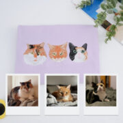 Custom Cat Portrait T-Shirts - Cat Face Embroidered Shirts - Personalized Pet Memorial Gift - Premium Quality Cat Lover Apparel - Image 5