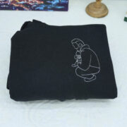 Custom Dad EST Hoodies - New Father Photo Line Art Embroidered Sweatshirts - Father's Day Gift - Image 5