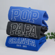 Custom Dad Hoodies - New Father Embroidered Sweatshirts with Child Name - Perfect First Father's Day Gift - Image 7