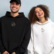 Custom Embroidered Duck Duck Goose Matching Hoodies for Couples - Image 8
