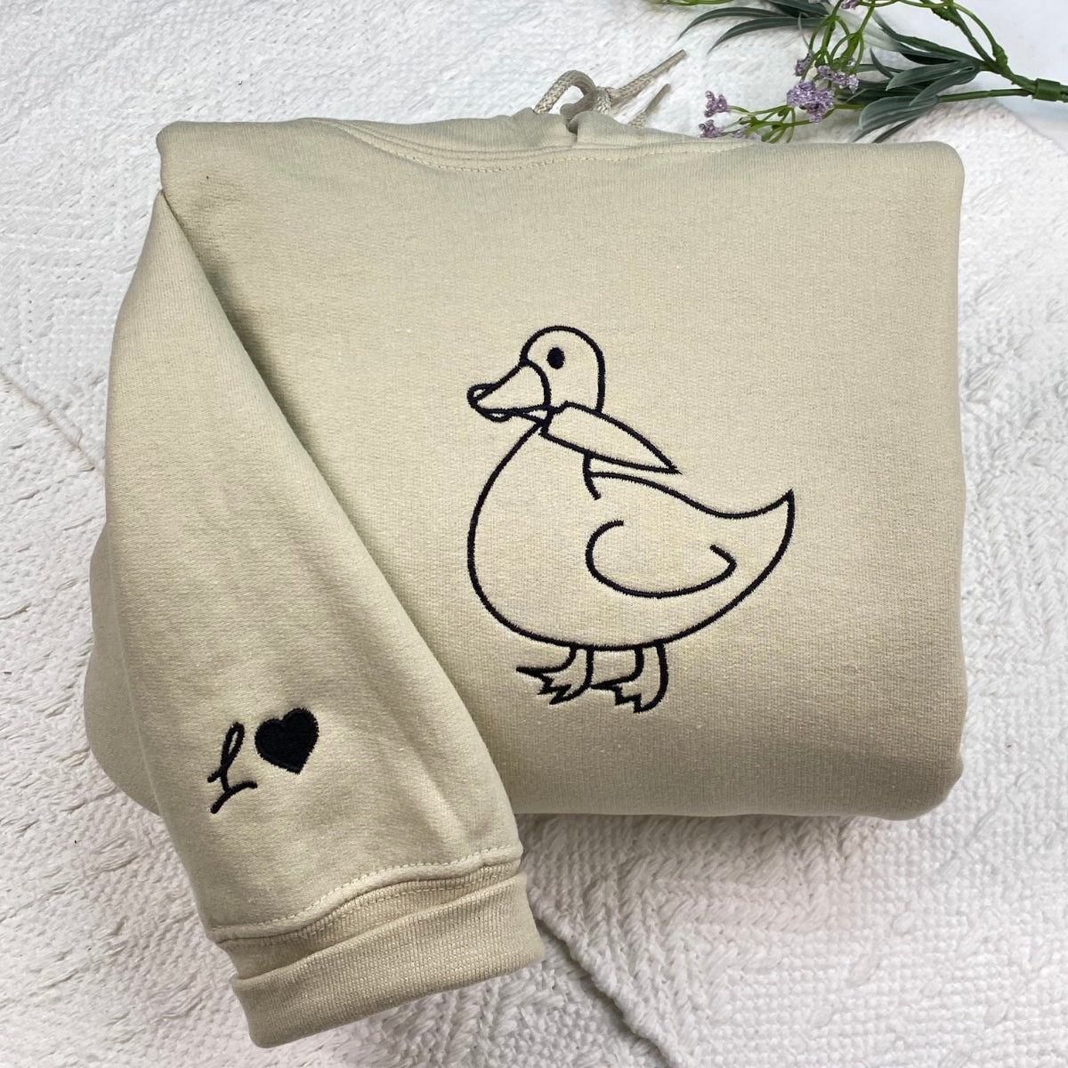 Custom Embroidered Duck Duck Goose Matching Hoodies for Couples - Image 5