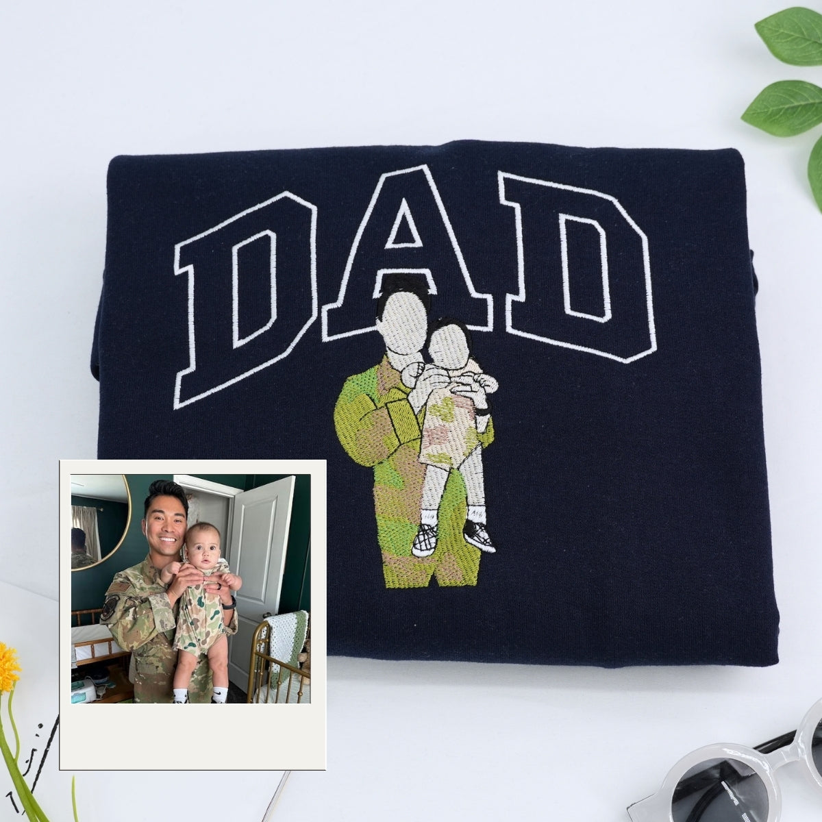 Custom_Father_Hoodies_-_Personalized_Dad_Portrait_Embroidered_Sweatshirts_-_Father_s_Day_Gift_5.jpg Custom Father Hoodies - Personalized Dad Portrait Embroidered Sweatshirts - Father's Day Gift - Image 1