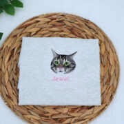 Custom Pet Portrait Hoodies with Name - Cat Face Embroidered Sweatshirts from Photo - Premium Cat Lover Gift - Image 9