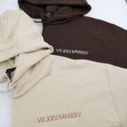 Custom Roman Numeral Embroidered Hoodie - Image 2