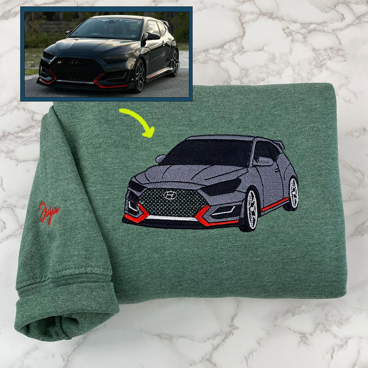 Custom_Sports_Car_Embroidered_Hoodies_-_Vehicle_Portrait_Sweatshirts_-_Perfect_Car_Enthusiast_Gift_2.jpg Custom Sports Car Embroidered Hoodies - Vehicle Portrait Sweatshirts - Perfect Car Enthusiast Gift - Image 1