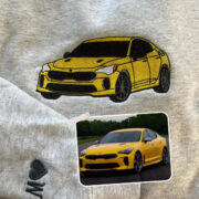 Custom Sports Car Embroidered Hoodies - Vehicle Portrait Sweatshirts - Perfect Car Enthusiast Gift - Image 9