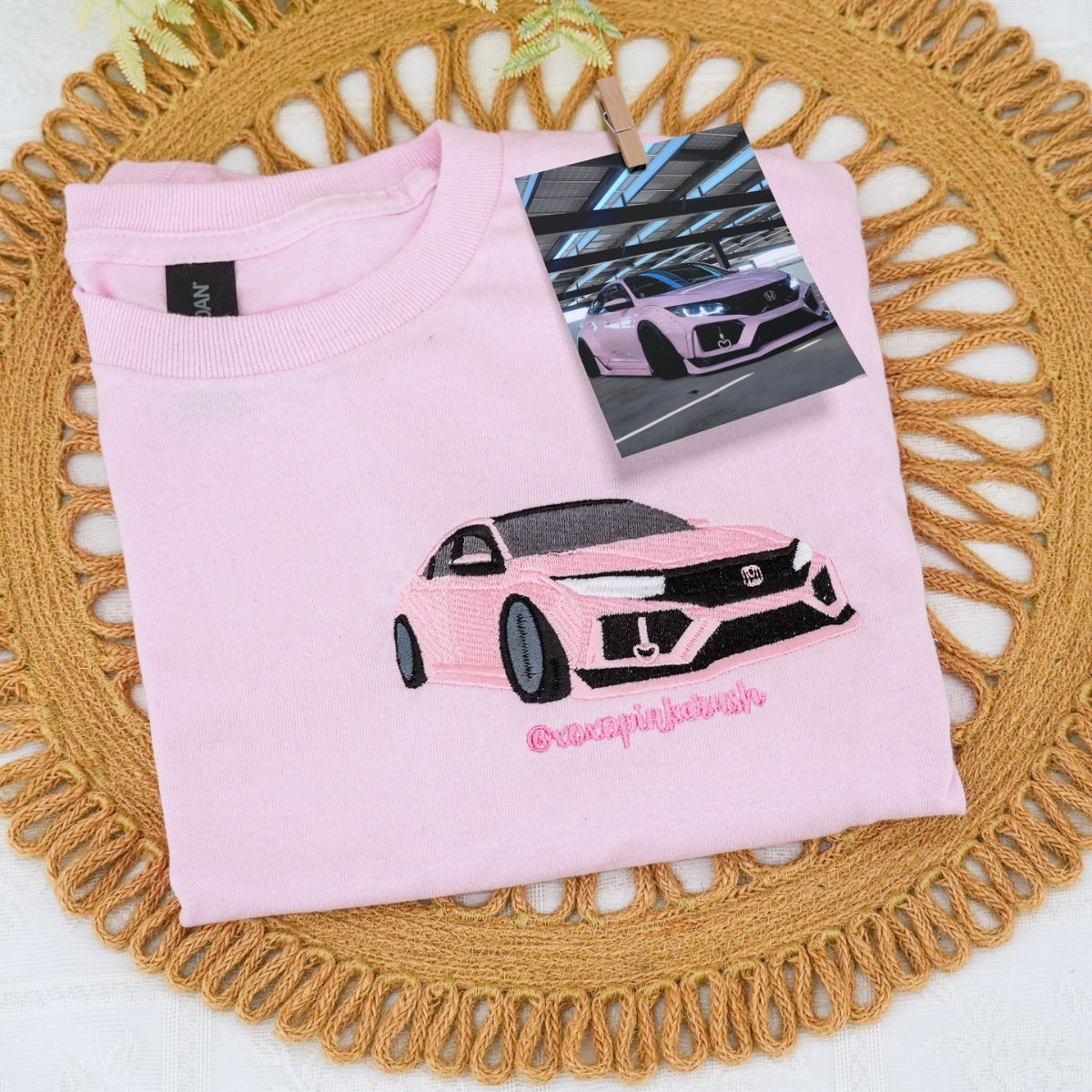 Custom Sports Car Embroidered Sweatshirts - Dynamic Vehicle Portrait Hoodies - Girl Car Enthusiast Gift - Image 1