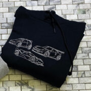 Custom Truck Hoodies - Pickup Line Art Embroidered Sweatshirts - Perfect Truck Enthusiast Gift - Image 6