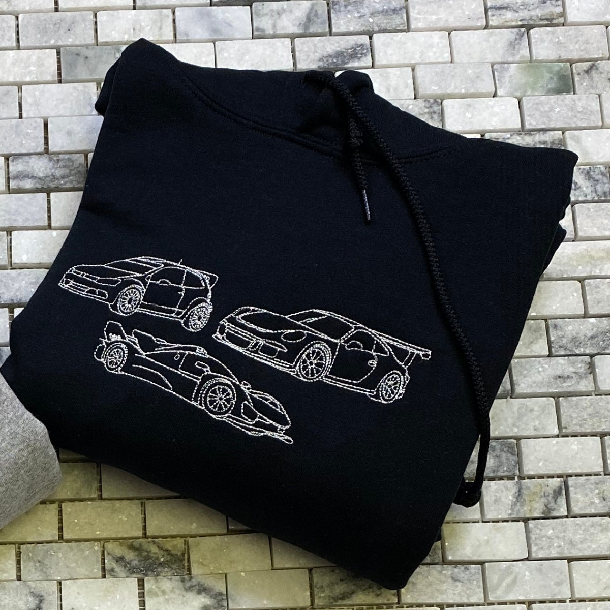 Custom Truck Hoodies - Pickup Line Art Embroidered Sweatshirts - Perfect Truck Enthusiast Gift - Image 6