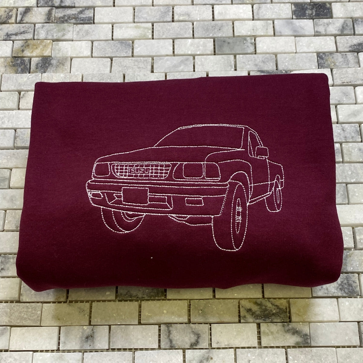 Custom Truck Hoodies - Pickup Line Art Embroidered Sweatshirts - Perfect Truck Enthusiast Gift - Image 7