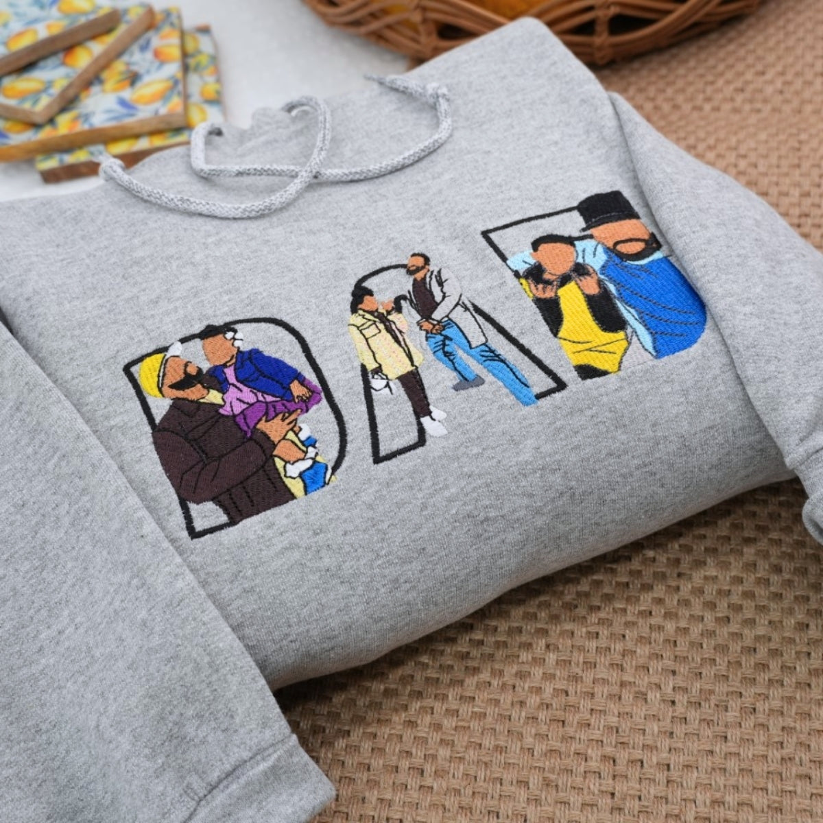 Dad Life Custom Hoodies - Father Embroidered Sweatshirts - Perfect Father's Day Gift - Image 4