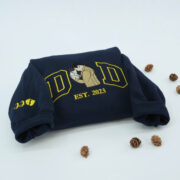 Dad Custom Portrait Hoodies - Father Family Embroidered Sweatshirts - Personalized Father's Day Gift - Image 7