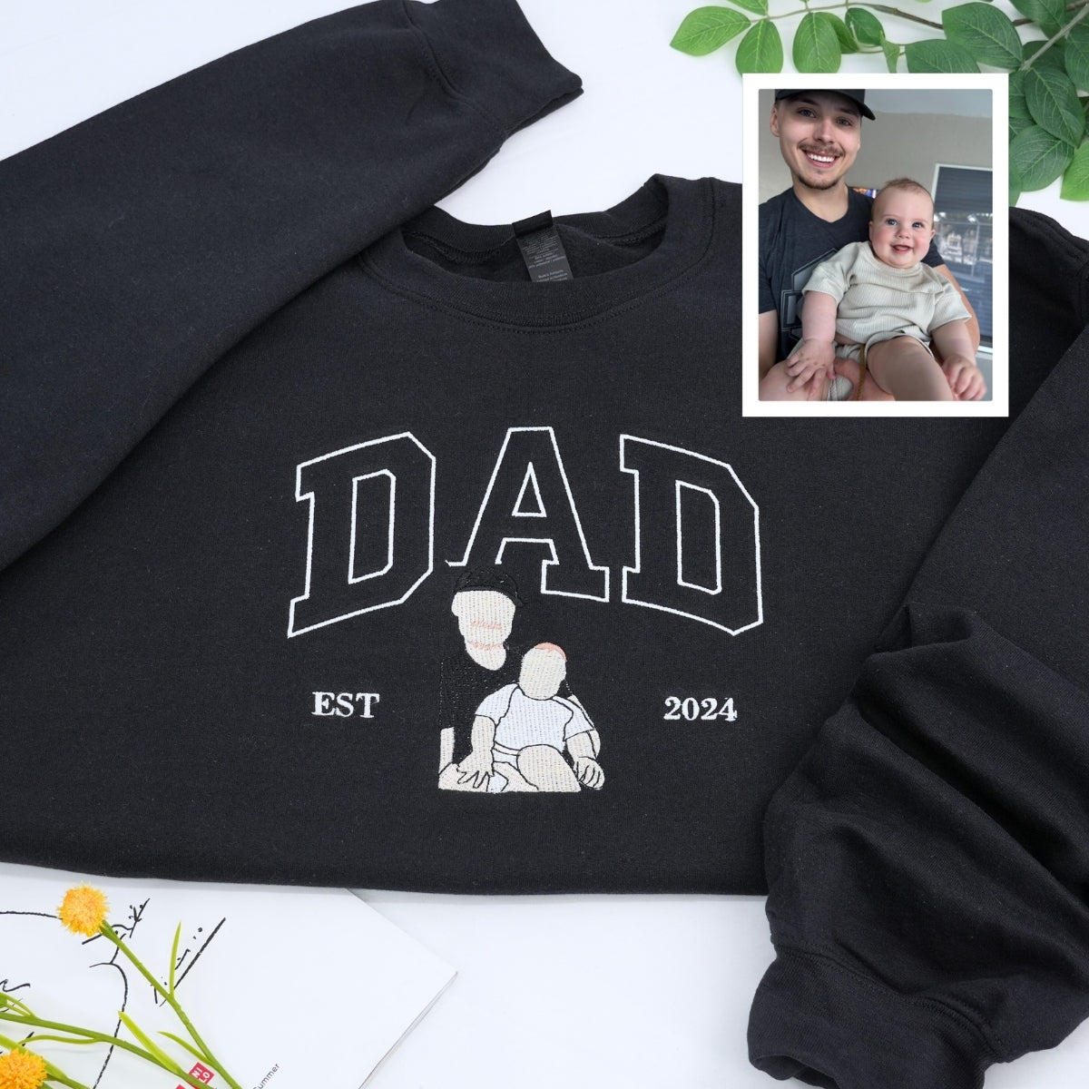 Dad_Varsity_Custom_Hoodies_-_Father_Embroidered_Sweatshirts_Collegiate_Style_-_Perfect_Father_s_Day_Gift_3.jpg Dad Varsity Custom Hoodies - Father Embroidered Sweatshirts Collegiate Style - Perfect Father's Day Gift - Image 1