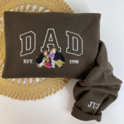 Dad Varsity Custom Hoodies - Father Embroidered Sweatshirts Collegiate Style - Perfect Father's Day Gift - Image 5