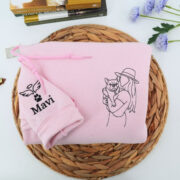 Dog Mom Line Art Hoodies - Custom Pet Portrait Embroidered Sweatshirts - Artistic Dog Face Gift - Image 7