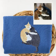 Fur Baby Portrait Hoodies - Custom Cat Face Embroidered Sweatshirts - Cat Family Apparel