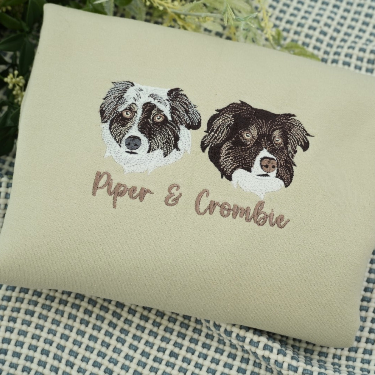 Multiple Pet Portrait Hoodies - Custom Dog Face Embroidered Sweatshirts - Multi Pet Parent Gift - Image 9