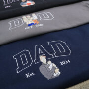 Personalized Dad Sweatshirts - Custom Father Portrait Hoodies with Name - Father's Day Gift - Image 8