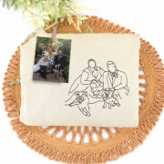 Personalized Embroidered Hoodies Line Art With Pictures - Image 6