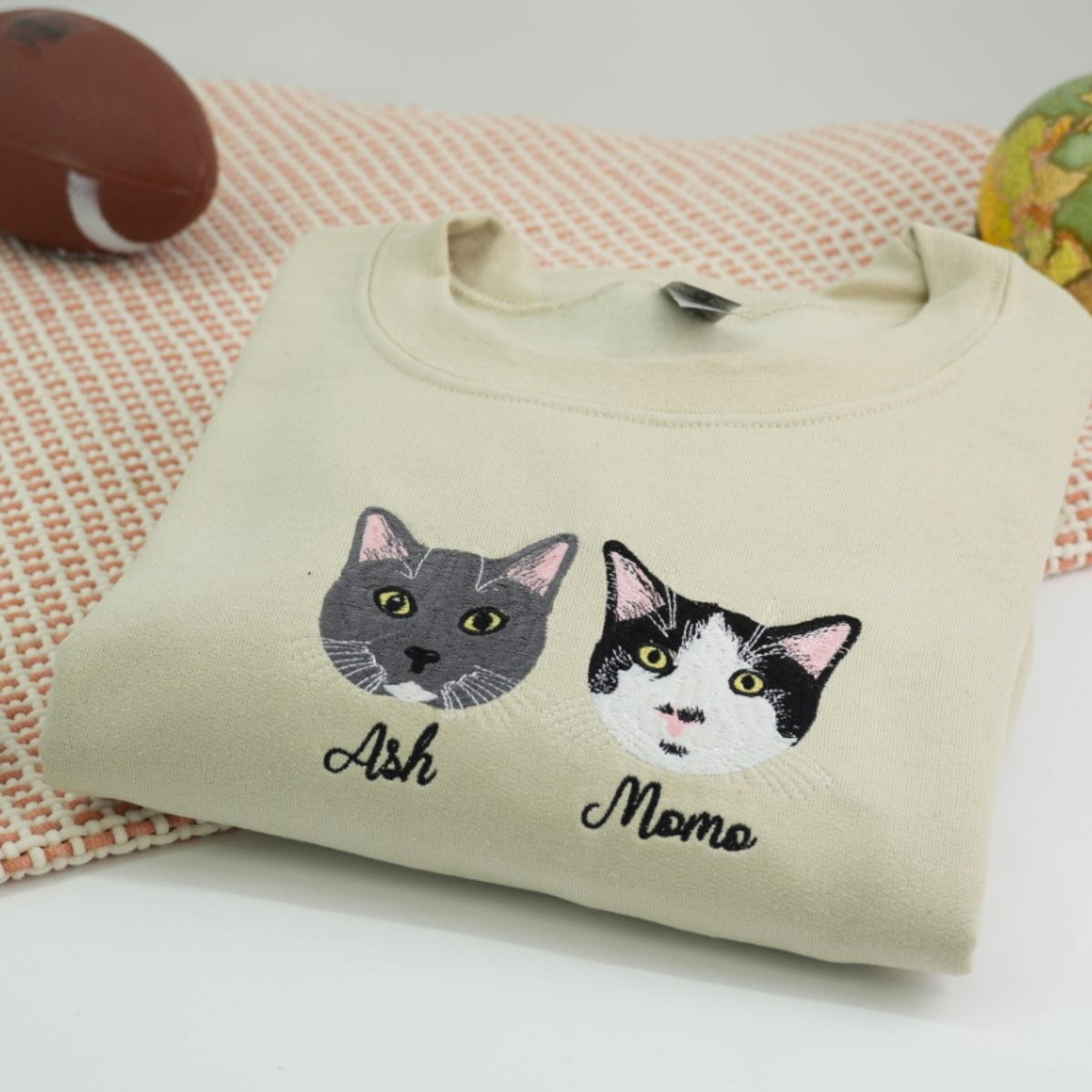 Pet Memorial Custom Hoodies - Cat Angel Wings Embroidered Sweatshirts - Rainbow Bridge Tribute Gift - Image 7