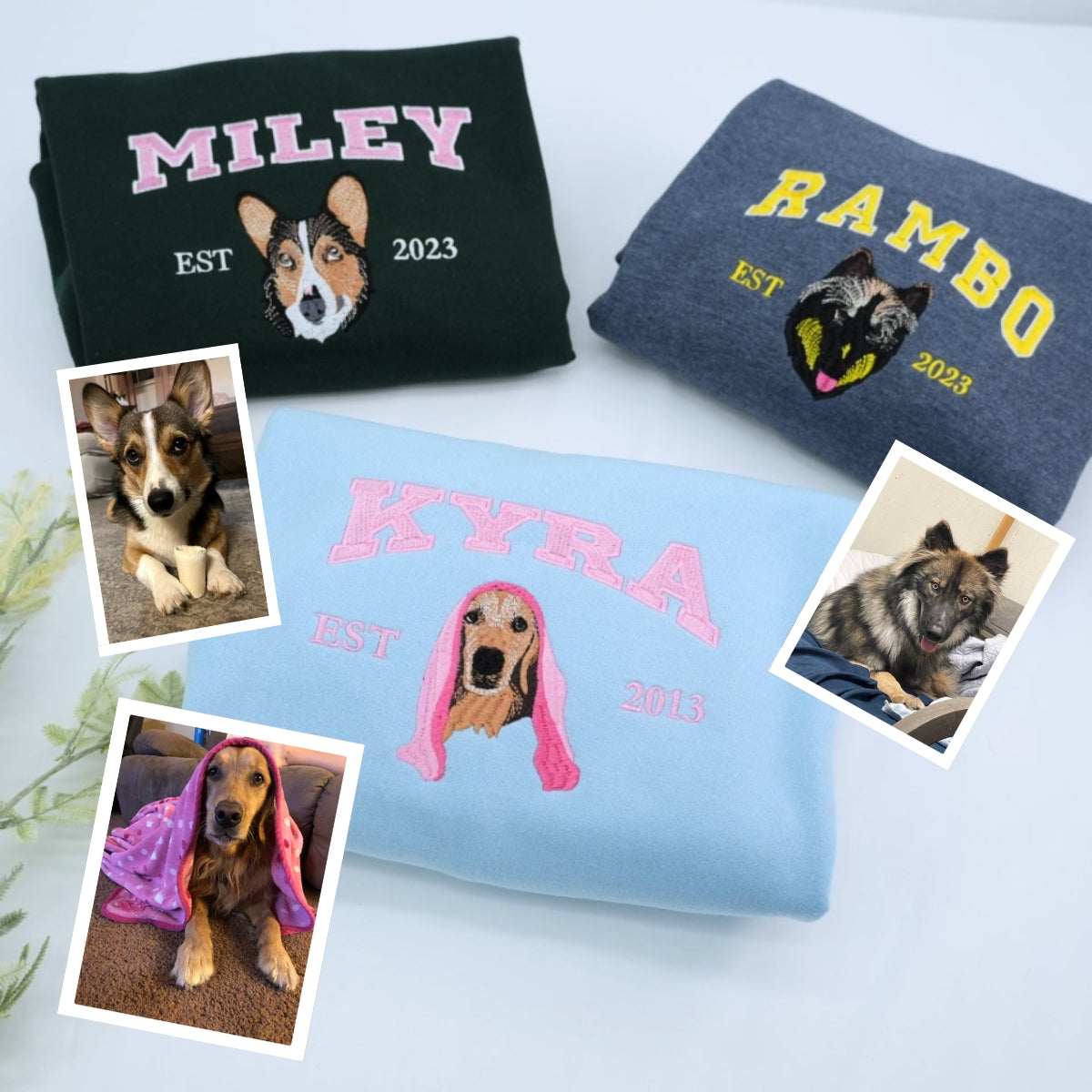 Varsity_Pet_Portrait_Hoodies_-_Custom_Dog_Name_Embroidered_University_Style_Sweatshirts_-_College_Pet_Gift_2.jpg Varsity Pet Portrait Hoodies - Custom Dog Name Embroidered University Style Sweatshirts - College Pet Gift - Image 1